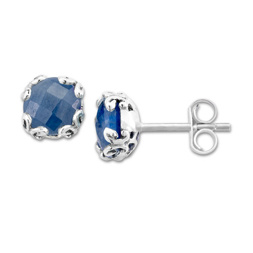 Samuel B Blue Sapphire Earrings