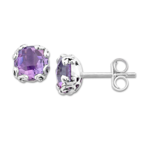 Samuel B Amethyst Earrings