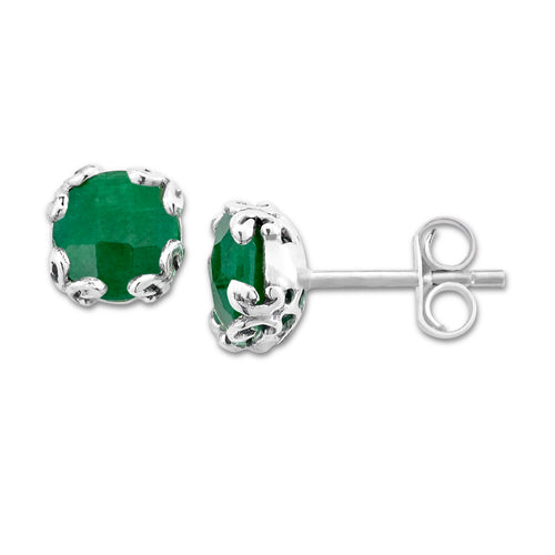 Samuel B Emerald Studs