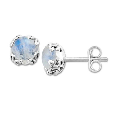 Samuel B Rainbow Moonstone Earrings