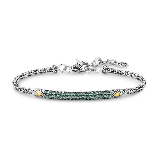 Samuel B Glitter Bracelet Emerald