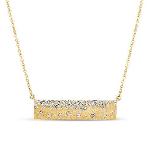 Diamond Confetti Bar Necklace